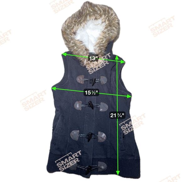 Size Small Furry Vest FLAWED - Picture 2 of 4